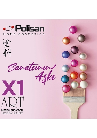 Polisan X1 Art Multisurface Hobi Boyası Ay Taşı 120 ml