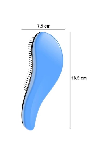 Koodmax Oval Dolaşık Önleyici Saç Fırçası - Saç Açıcı Tarak - Mavi