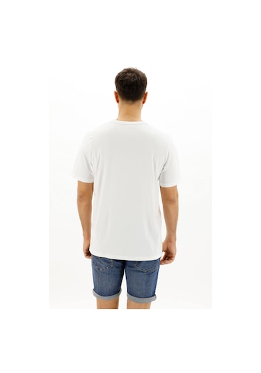 Timberland Ss Kennebec Rıver Lınear Beyaz Erkek Kısa Kol T-Shirt Beyaz