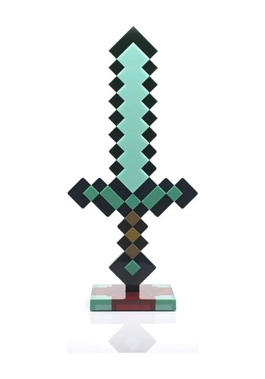 Dükkan Design Minecraft Diamond Sword Gece Lambası Çok Renkli