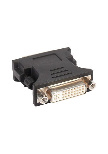 Lemestar Dms-59 Pini Erkekden Dvı 24+5 Dişine Geçiş Adaptörü - Bilgisayar Ekran Kartı Bağlantı Aracı - Siyah Plastik - Yeni Db-023 Modeli