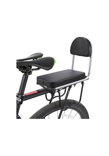 Geeroyoo Yeni Siyah Bisiklet Ve Elektrikli Bisiklet Arka Koltuk Yastığı, Suya Dayanıklı Pu Deri, Rahat Ve Kolay Kurulum Siyah