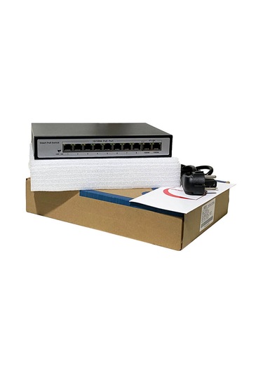 Rdx 8+2 Port Ethernet PoE Switch - 8x PoE Ports + 2x Gigabit Uplink