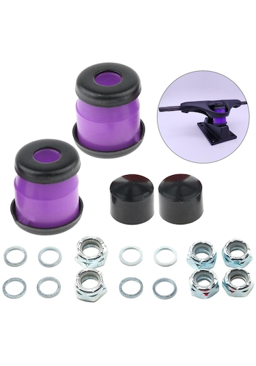 Homyl Kaykay Kamyon Burçları Kiti Kupası Şok Emici Mor-11-mm Mor Çok Renkli