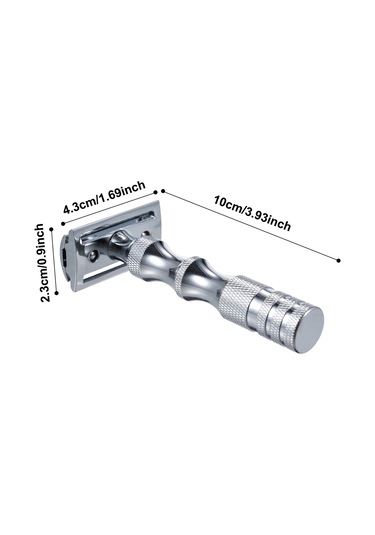 Gajeena Vintage Bambu Saplı Paslanmaz Çelik Tıraş Bıçağı - Kaymaz Tutuşlu