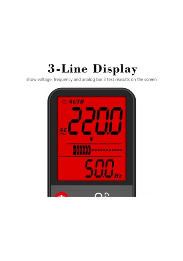 Yifomall 3.5 İnç Lcd Ekranlı Akıllı Multimetre, Li-pol Batarya, 5999 Sayım, Otomatik Aralık, Ncv Tespiti, Isı Ölçümü, Fener Fonksiyonu Ve Eva Çanta Premium Paket Çok Renkli