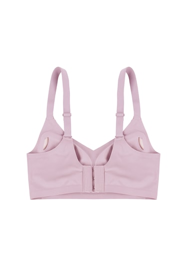 Balensiz Lazer Dikişsiz Görünmez Çıkarılabilir Pedli Toparlayıcı Sütyen Gül Kurusu