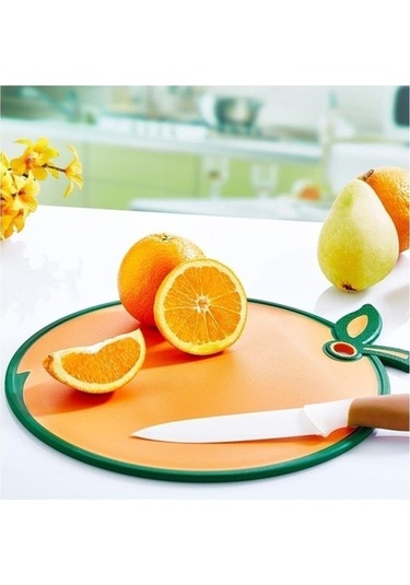 Hg Portakal Kaydırmaz Kesim Panosu Çift Yönlü Kesim Tahtası