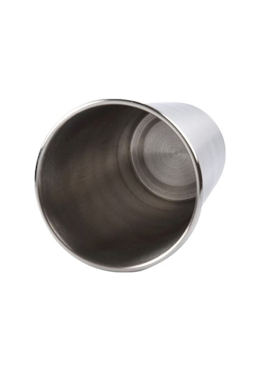 Cbtx 30ml Tek Duvar Elektropolisajlı Paslanmaz Çelik Kısa Şarap Bardağı Gümüş 30ml