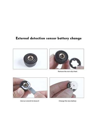 4 Harici Sensörlü Solar Tpms Kablosuz Araç Lastik Basıncı İzleme Sistemi