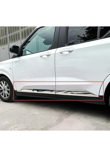 Ford Tourneo Courier Krom Yan Kapı Çıtası 4 Parça 2024 Üzeri Paslanmaz Çelik