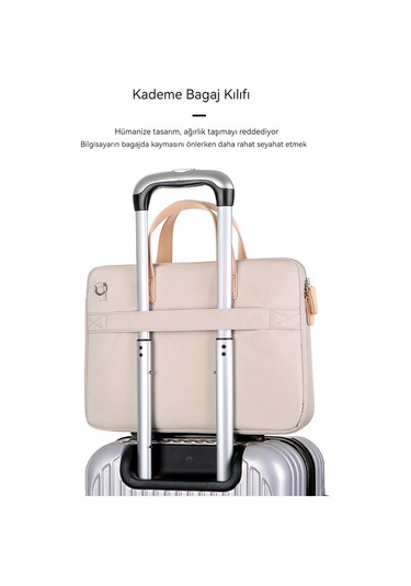 Hqgoodstore Rahat Basit Düz Renk Nefes Alabilen Su Geçirmez Ve Aşınmaya Dayanıklı Büyük Kapasiteli Dizüstü Bilgisayar Çantası 15.6 İnç Açık Mavi Açık Mavi