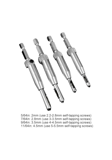 Yaozixia Adet 5/64 İnç-11/64 İnç Hss Kapı Kendiliğinden Merkezlenen Menteşe Matkap Ucu Seti Menteşe Tapa Delgeç Ağaç İşleme Alet Seti