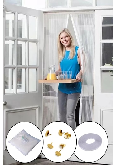 Mıknatıslı Kapı Sinekliği Tül Perde 105 X 210 Cm 5272