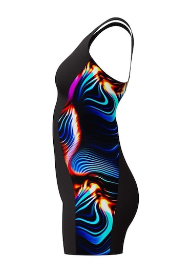 Speedo Kadın Yüzücü Mayosu Dıgıtal Prt Af Legsuıt Black 8-00494418169 Yzm Siyah