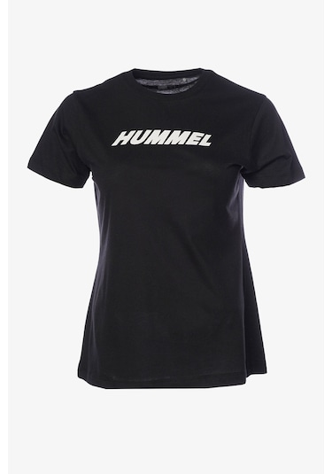 Hummel Hmlt-te Elemental Logo Cotton Tee Kadın Siyah T-shirt 912016-2001 Siyah