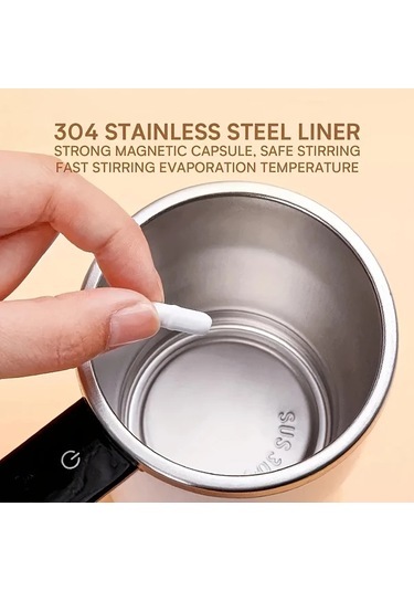 Maxaccess Dijital Termometreli Otomatik Manyetik Karıştırıcı Beyaz Seyahat Bardak Diğer