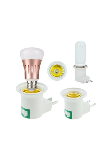 Lamba Tabanı Esnek Viraj Mobil Test Işık Soketi Lamba Adaptörü