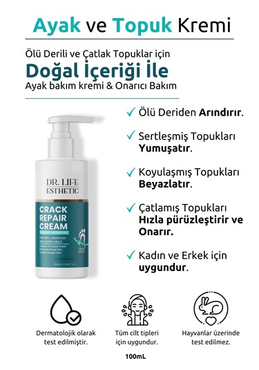 Dr. Life Esthetic Ayak ve Topuk Bakım Kremi 100 ML