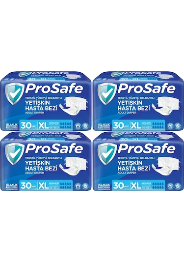Prosafe Hasta Bezi Yetişkin Bel Bantlı Tekstilyüzey Xlboy 120adet XL