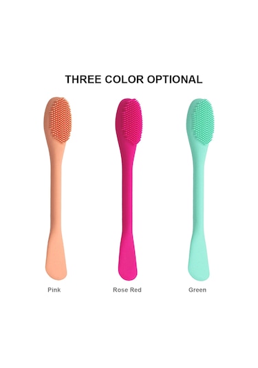 Vkemall Çift Uçlu Silikon Yüz Maskesi Fırçası - Yıkama Ve Masaj İçin Pratik Bakım Aracı