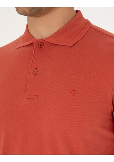 Pierre Cardin Erkek Kiremit Tişört Basic 50325323-vr031 Kiremit