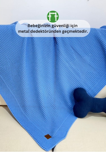 Little Dedi Starlink Örme Bebek Kundak Battaniyesi Oeko-tex Sertifikalı Çocuk
