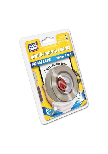 5 Kg Köpük Montaj Aksesuar Yapıştırma Bandı 19 MMx2mt
