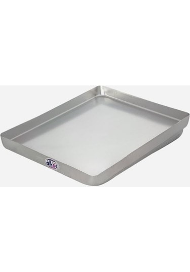 Alimunyum Fırın Tepsi Alkar 44 34 Cm 1 Kilo Açık Gri