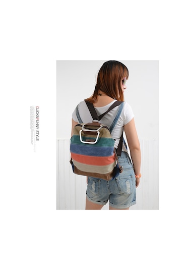 Neevoyu 3'lü Kullanimli Kanvas Sirt Çantasi: El Tutturabilir, Tek Omuzlu, Çok Fonksiyonlu - Ipad Ve Belgelik Cebi İle Moda Desenli Çok Renkli Neevoyu 3'lü Kullanimli Kanvas Sirt Çantasi: El Tutturabilir, Tek Omuzlu, Çok Fonksiyonlu - Ipad Ve Belgelik Cebi İle Moda Desenli Çok Renkli