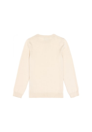 U.s. Polo Assn. Kız Çocuk Krem Kazak /triko 50293586-vr071 Krem