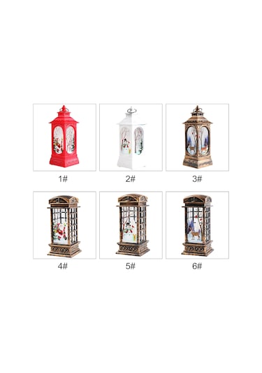 Konesam Küçük Karbon Adlı Noel Feneri - Pvc Materyal, Isınak Işık, Masaüstü/asma Dekorasyon, Paketli Yeni Model