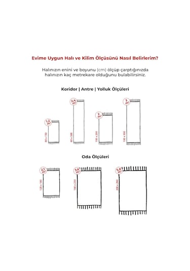 Afgan Türkmen Otantik Desenli Dokuma Kırmızı Oturma Odası Salon Mutfak Halısı Yolluk X380a Kırmızı