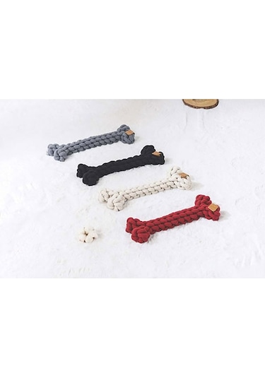 M-pets Coto Örgü Kemik Köpek Oyuncağı Siyah 30 Cm 244-50011.01