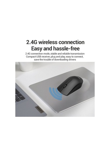 Novahub Lenovo M211 Kablosuz Fare - 1200dpi, Siyah, Ergonomik Tasarım, Kolay Kullanım, Windows Uyumlu M211