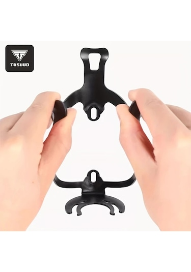 Chuangyinshop Tosuod Ultra Hafif Alüminyum Bisiklet Şişe Tutucu - Siyah Dağ Ve Yol Bisikleti Aksesuarı Siyah