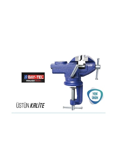 Bay-Tec Mini Mengene Döner Tablalı Örslü 60 MM Masaya Monte