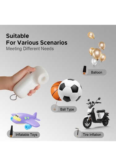 Yaozixa El Zk001 El Tipi Vakum Ve Hava Pompa - Yiyecek Muhafaza & Balon, Top Şişirme - 5 Büyük +5 Küçük Poşetli Kablosuz, 3000mah