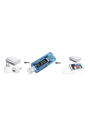 Keweisi Usb Tester Akım Ölçer Voltmetre Ampermetre