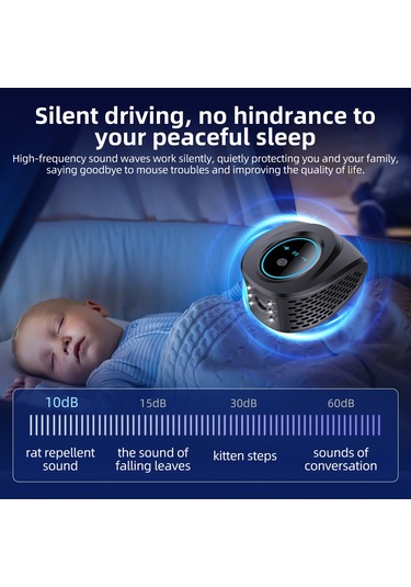 Youtek Evden Haşereleri Uzaklaştıran Ultrasonik 4'lü Etkili Elektrikli Kovucu - Sinek, Hamamböceği, Fare Ve Sivrisinekler İçin