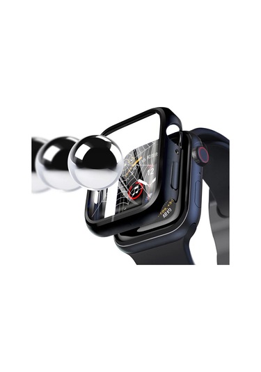 Temperli Cam + Kılıf Uyumlu Apple Watch Ultra 3 2 49 45 41 40 44 42 46mm Pc Tampon Koruyucu Uyumlu İwatch 11 10 Se 9 8 7 6 5 Gümüş