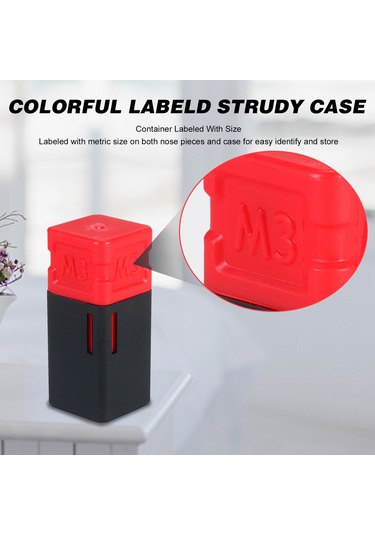 Shineyee M3 Çelik Alaşımlı Cıvata Burgu Ucu - Renkli Etiketli Plastik Kutulu Tekli Paket