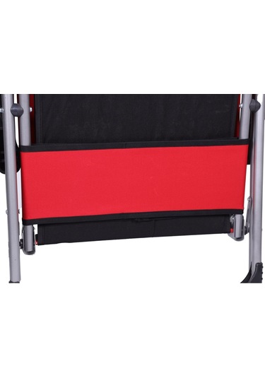 Alin Metal Kamp 3''lü 140 Kg Taşima Kapasiteli Lüks Bardaklıklıp Kamp & Piknik Sandalyesi Ssd-03 Kırmızı