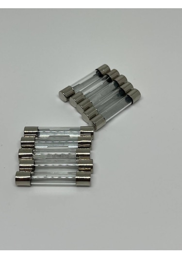 10 Adet 20 Amper 30mm Büyük Boy Cam Sigorta 20a