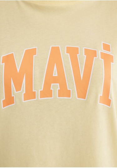 Mavi - Mavi Logo Baskılı Sarı Tişört 1600843-71315 Sarı