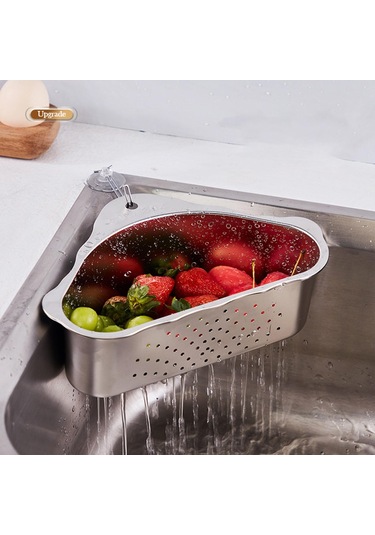 Suntek Lavabo Süzgeci Sepeti Çok Fonksiyonlu Köşe Lavabo