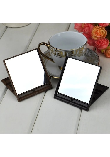 Techtic Çikolata Şekilli Katlanabilir Mini Makyaj Aynası