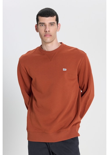 Regular Fit Normal Kesim Bisiklet Yaka Pamuk Tarçın Sweatshirt L81IRY970 Tarçın