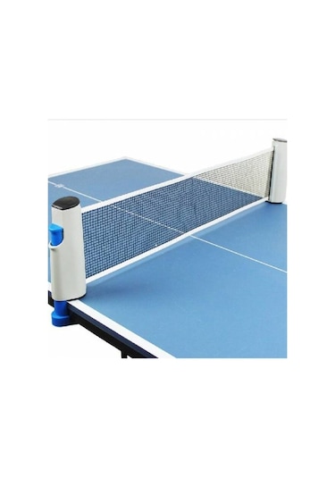 Portatif Masa Tenisi Filesi Tüm Masalara Uyumlu + 2 Raket + 3 Top Çok Renkli