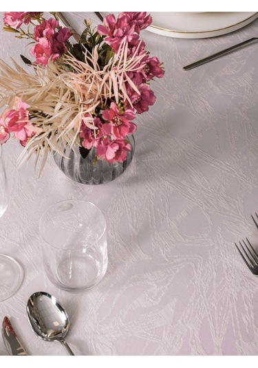 Cotton Box Jakarlı Dertsiz Masa Örtüsü Lavinia Lavanta 155x220